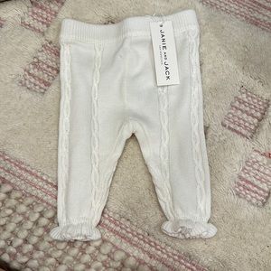 NWT Janie and Jack knit pants 0-3